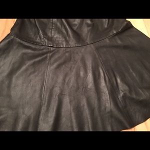 Black Soft Leather skirt